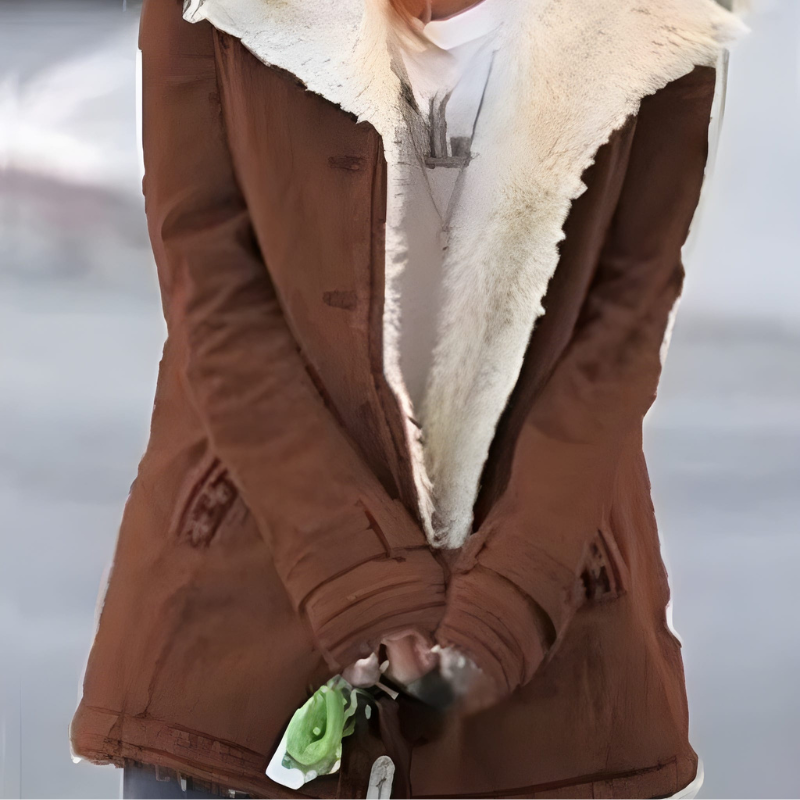 Women’s Jacket | Buttoned Winter Coat | Soft Casual Outerwear