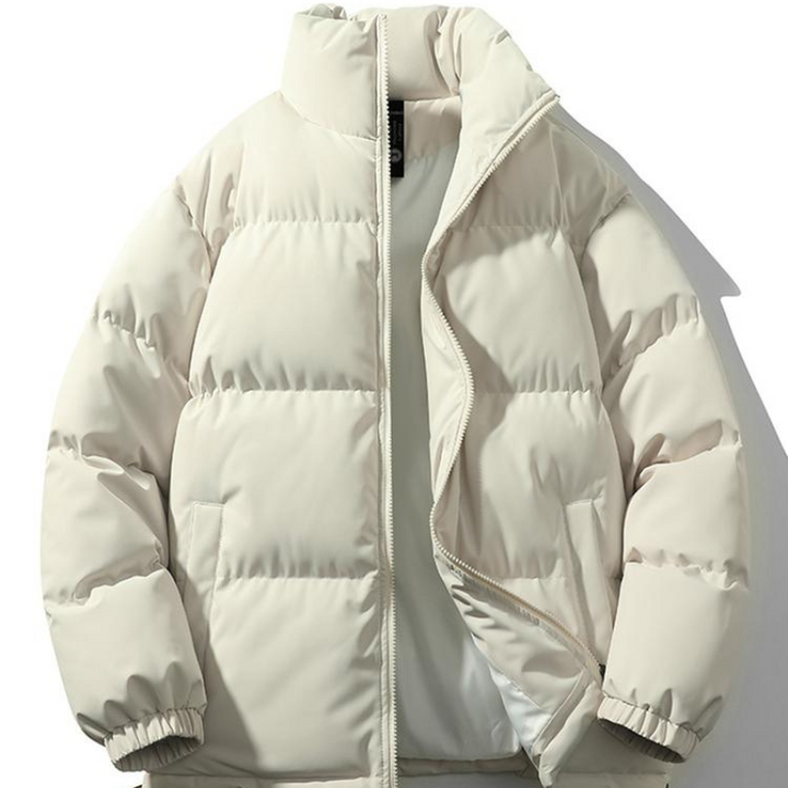 Men’s Winter Jacket | Padded Stand Collar | Relaxed Fit Casual Coat