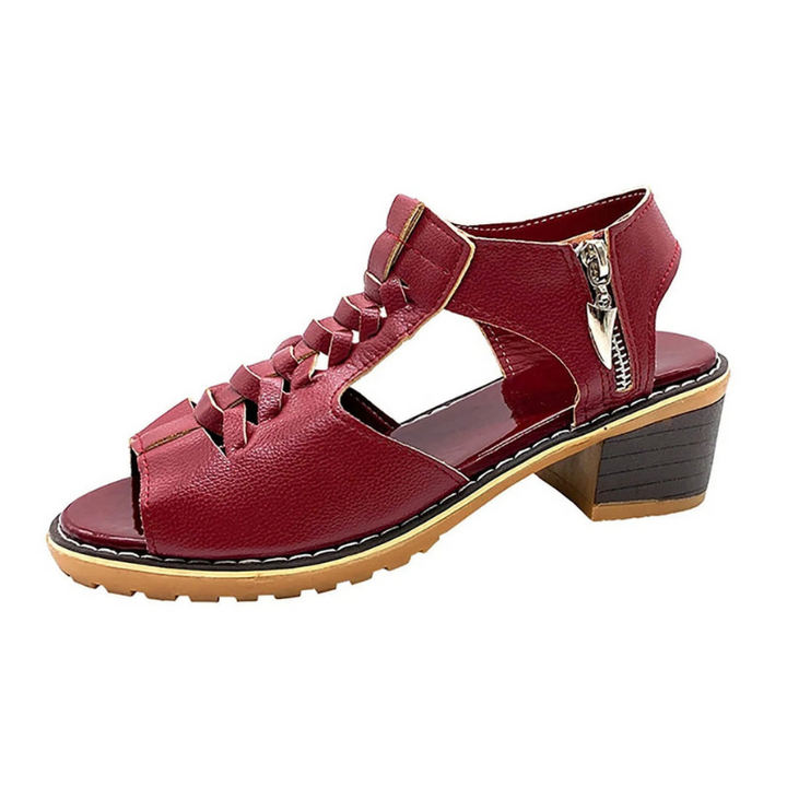 Women’s Shoes | Square Chunky Heel | Open Toe Wedge