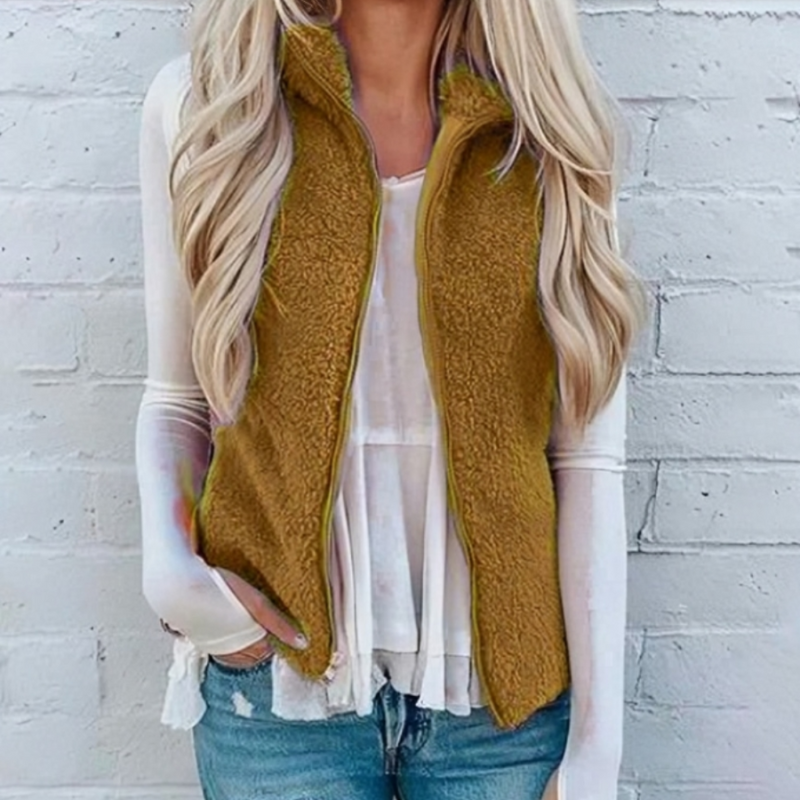 Gilet Womens | Winter Clothing | Zip Front Design