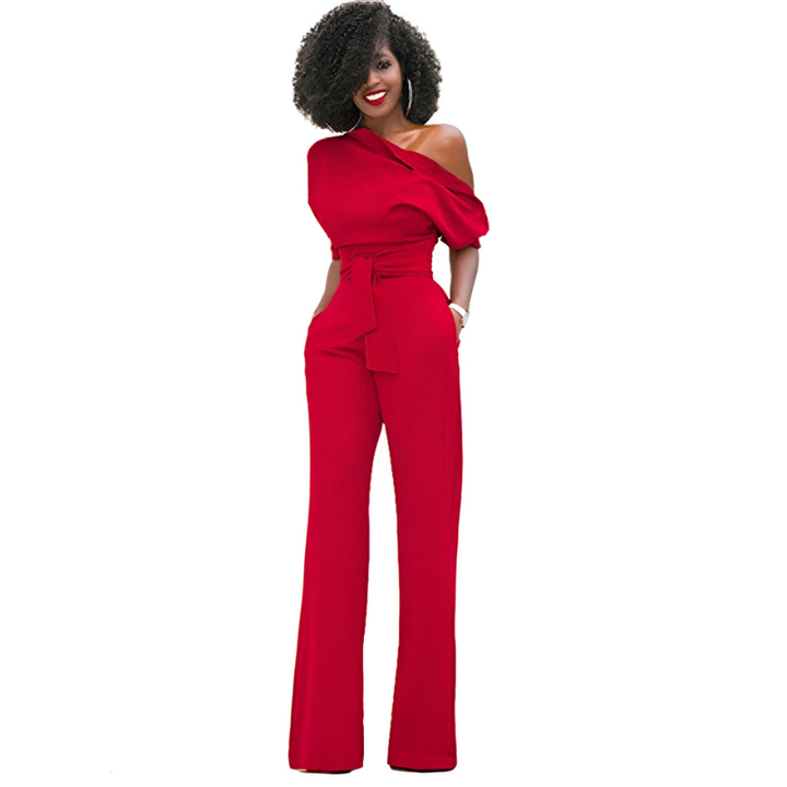 Women’s Jumpsuit | Asymmetric Formal Clothing | Evening Style Dresses