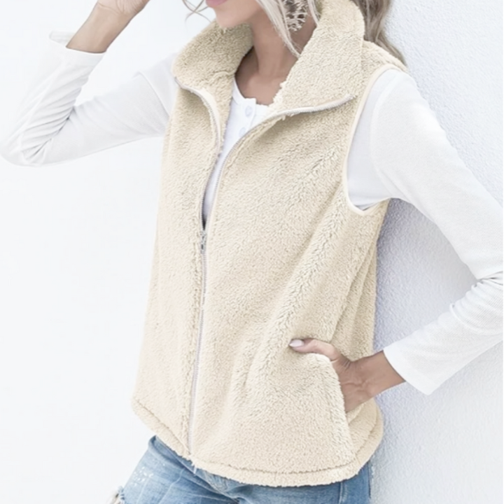 Gilet Womens | Winter Clothing | Zip Front Design