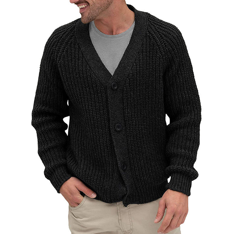 Men's Cardigan | Knit Button Design | Casual Mens Clothing