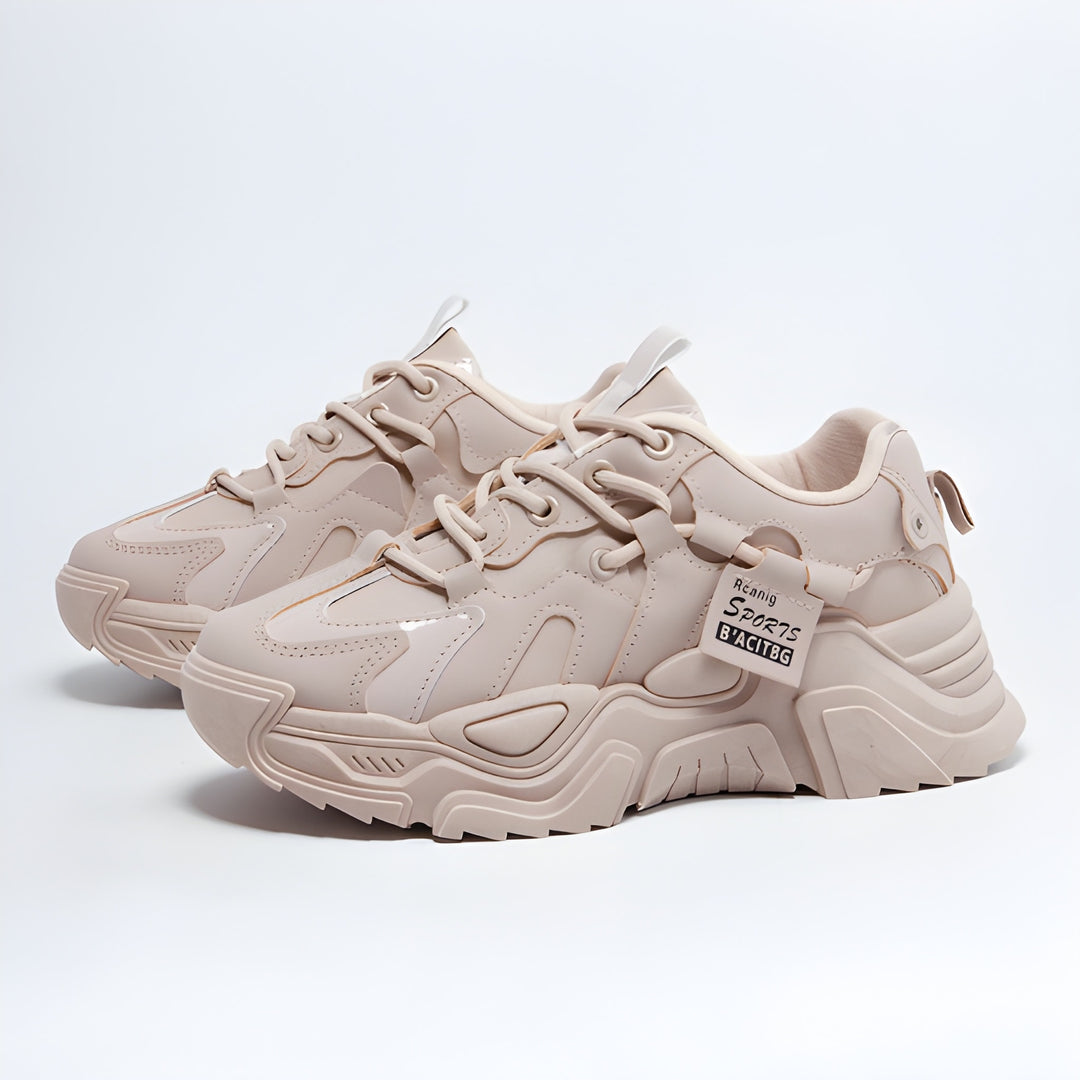 Women’s Chunky Dad Sneakers | Extra Comfortable & Trendy | Thick Sole Design | PU Mesh