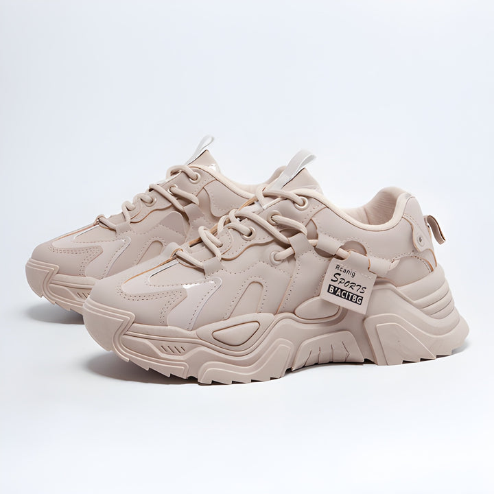 Women’s Chunky Dad Sneakers | Extra Comfortable & Trendy | Thick Sole Design | PU Mesh