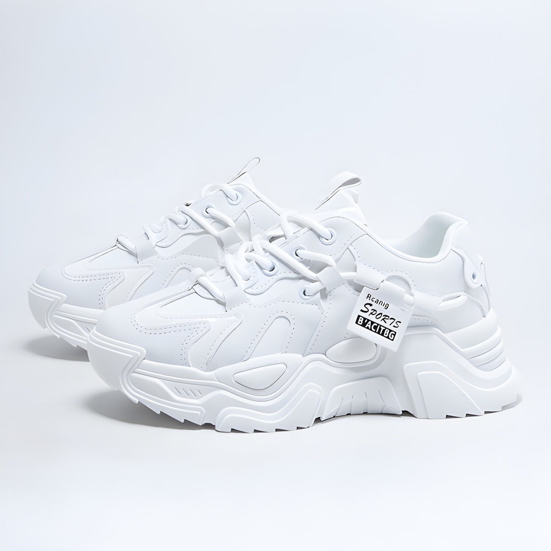 Women’s Chunky Dad Sneakers | Extra Comfortable & Trendy | Thick Sole Design | PU Mesh