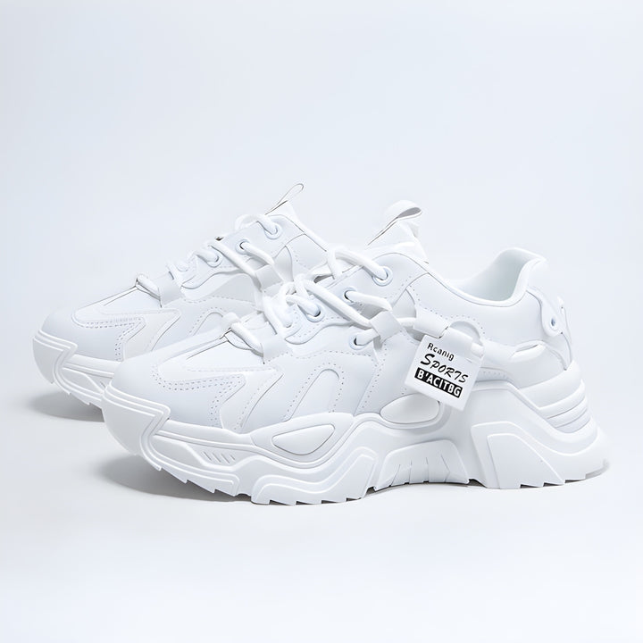 Women’s Chunky Dad Sneakers | Extra Comfortable & Trendy | Thick Sole Design | PU Mesh