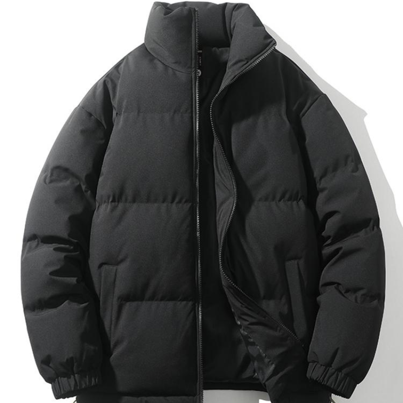 Men’s Winter Jacket | Padded Stand Collar | Relaxed Fit Casual Coat