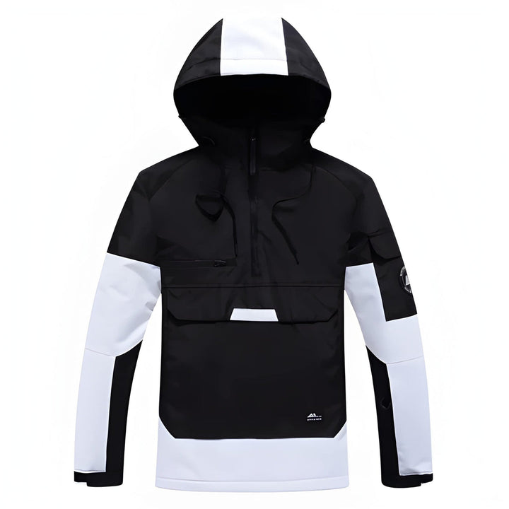 Men’s Ski Jacket | Pullover Hooded Comfort | Mens Winter Jackets