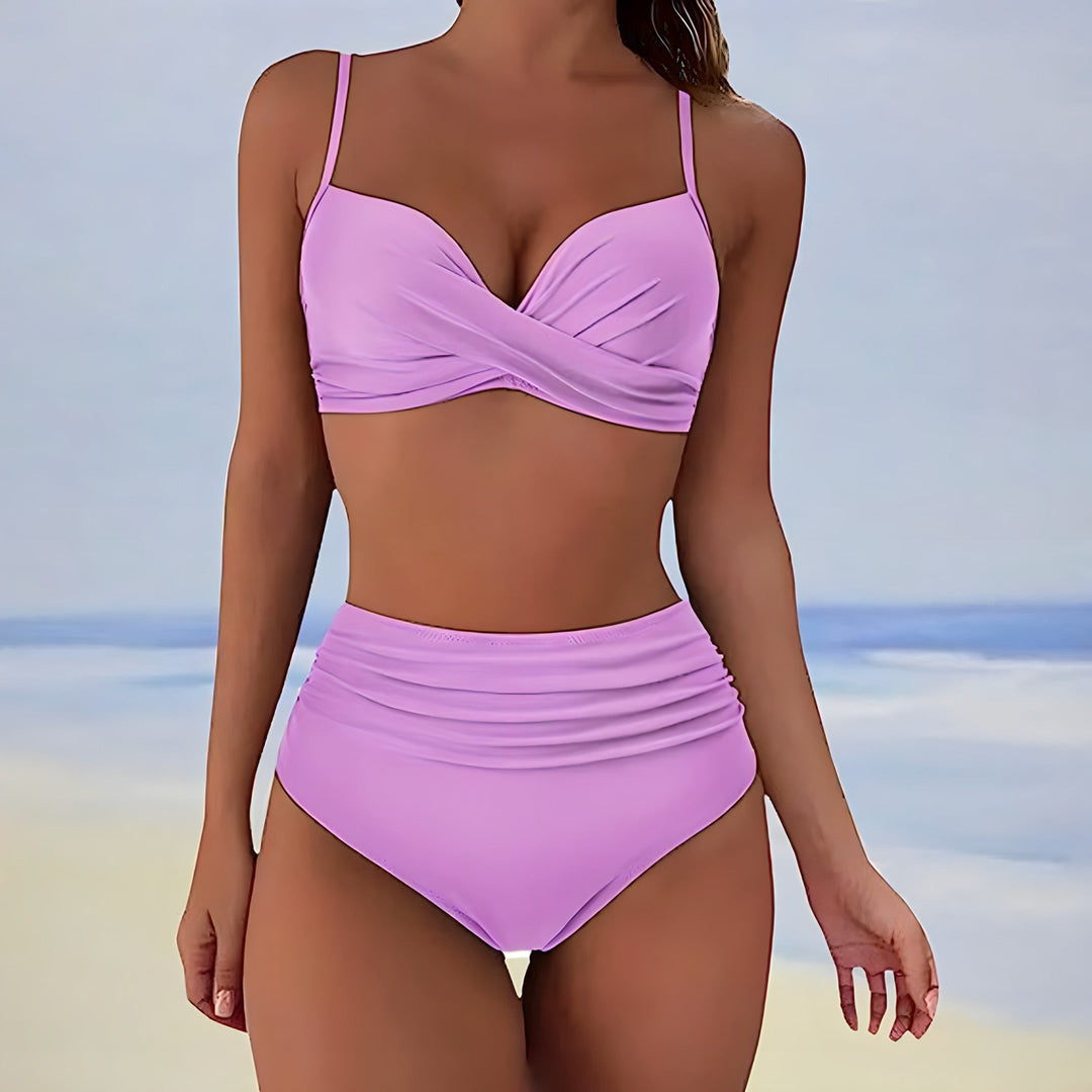 Bikini set for women | High waist & Push Up | Thin straps & Backless | Two-piece swimsuit