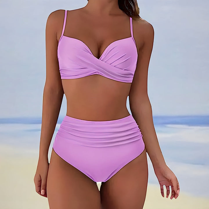 Bikini set for women | High waist & Push Up | Thin straps & Backless | Two-piece swimsuit