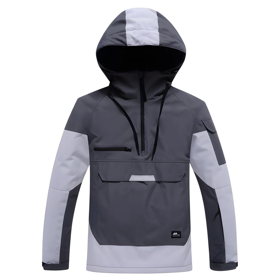 Men’s Ski Jacket | Pullover Hooded Comfort | Mens Winter Jackets