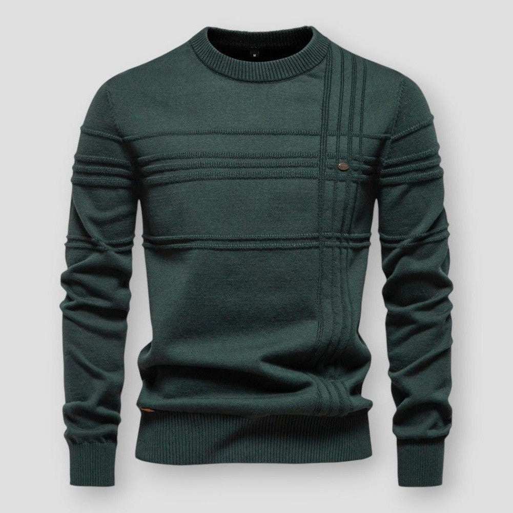 Men's Sweatshirt | Classic Crew-Neck Knit | Stylish Mens Clothing
