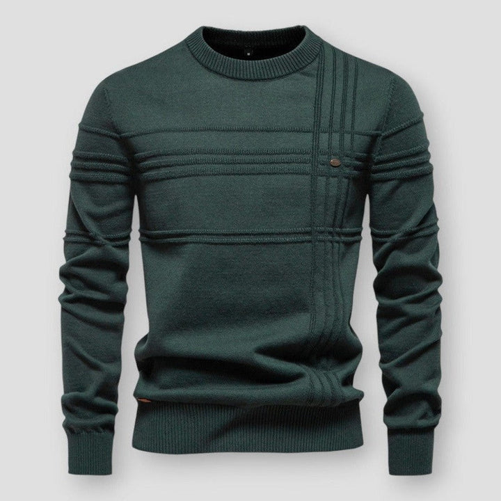 Men's Sweatshirt | Classic Crew-Neck Knit | Stylish Mens Clothing