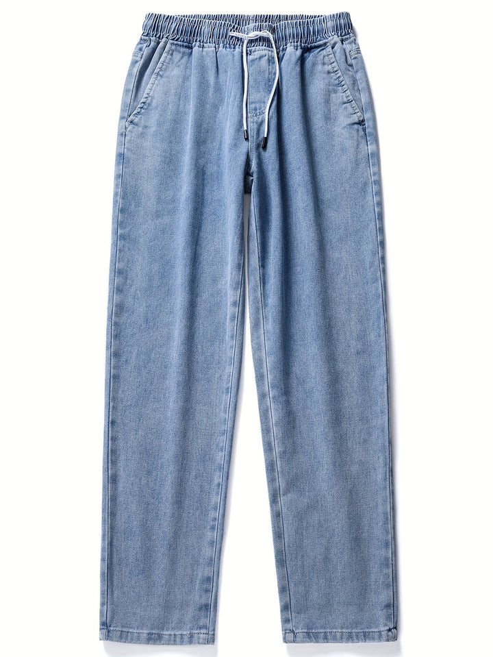 Men’s Jeans | Drawstring Waist | Casual & Comfortable | Outdoor Activities | Denim