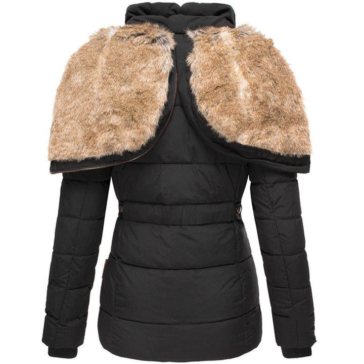 Winter Jacket for Women | Thick and Warm with Faux Fur Lining | Slim Fit Windbreaker with Hood | Zip Closure