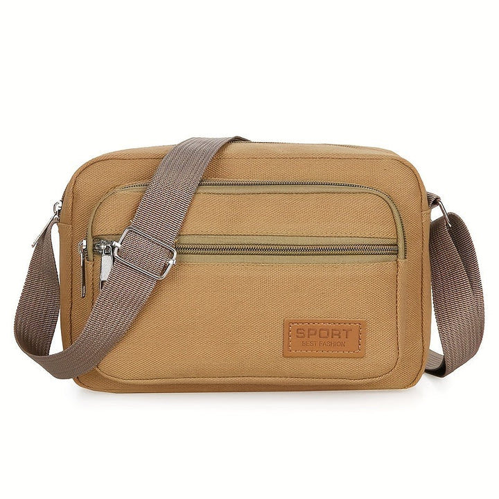 Men’s Shoulder Bag | Casual Canvas Design | Adjustable Strap & Multi-Compartment Storage
