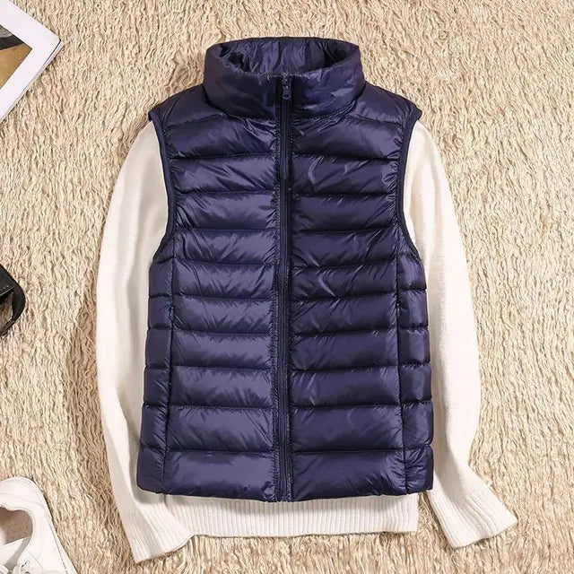 Women’s Down Vest Jacket | Ultralight Winter Sleeveless Coat