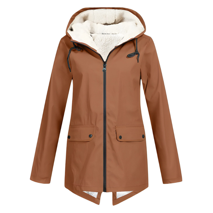 Women’s Coat | Waterproof Hooded Winter Clothing | Elegant Trench Style