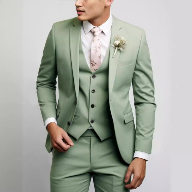 Men’s 3-Piece Suit | Slim Fit Design | Wedding Look | Mens Clothing