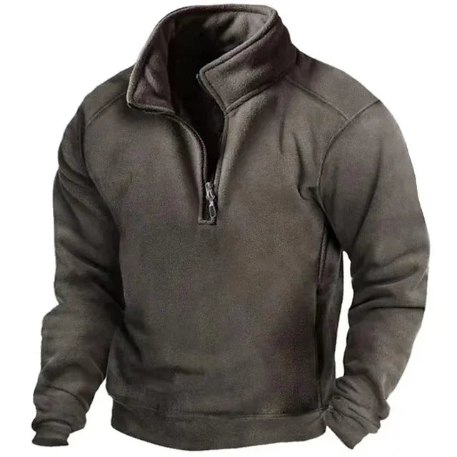 Men’s Sweatshirt | Warm Half Zip Top | Mens Clothing Winterwear