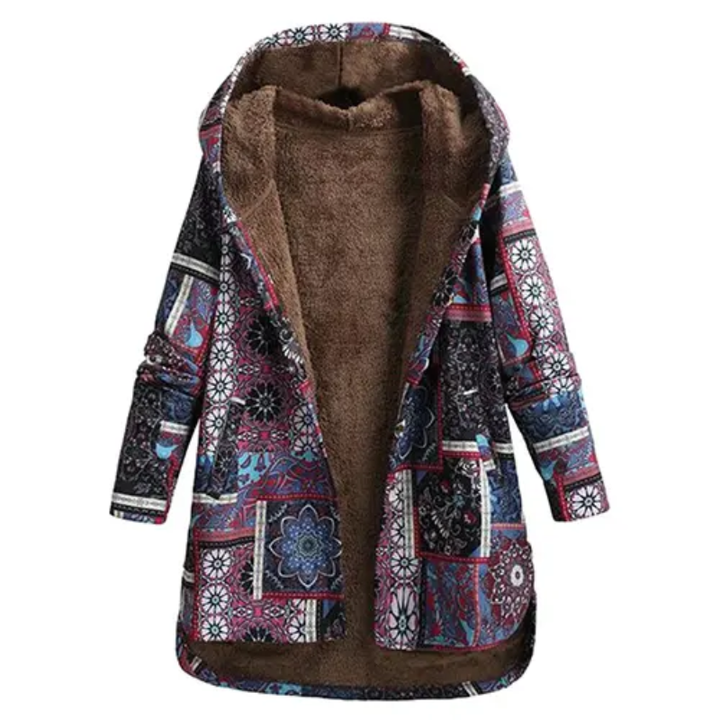 Women’s Jacket | Warm Hooded Patchwork | Stylish Womens Clothing
