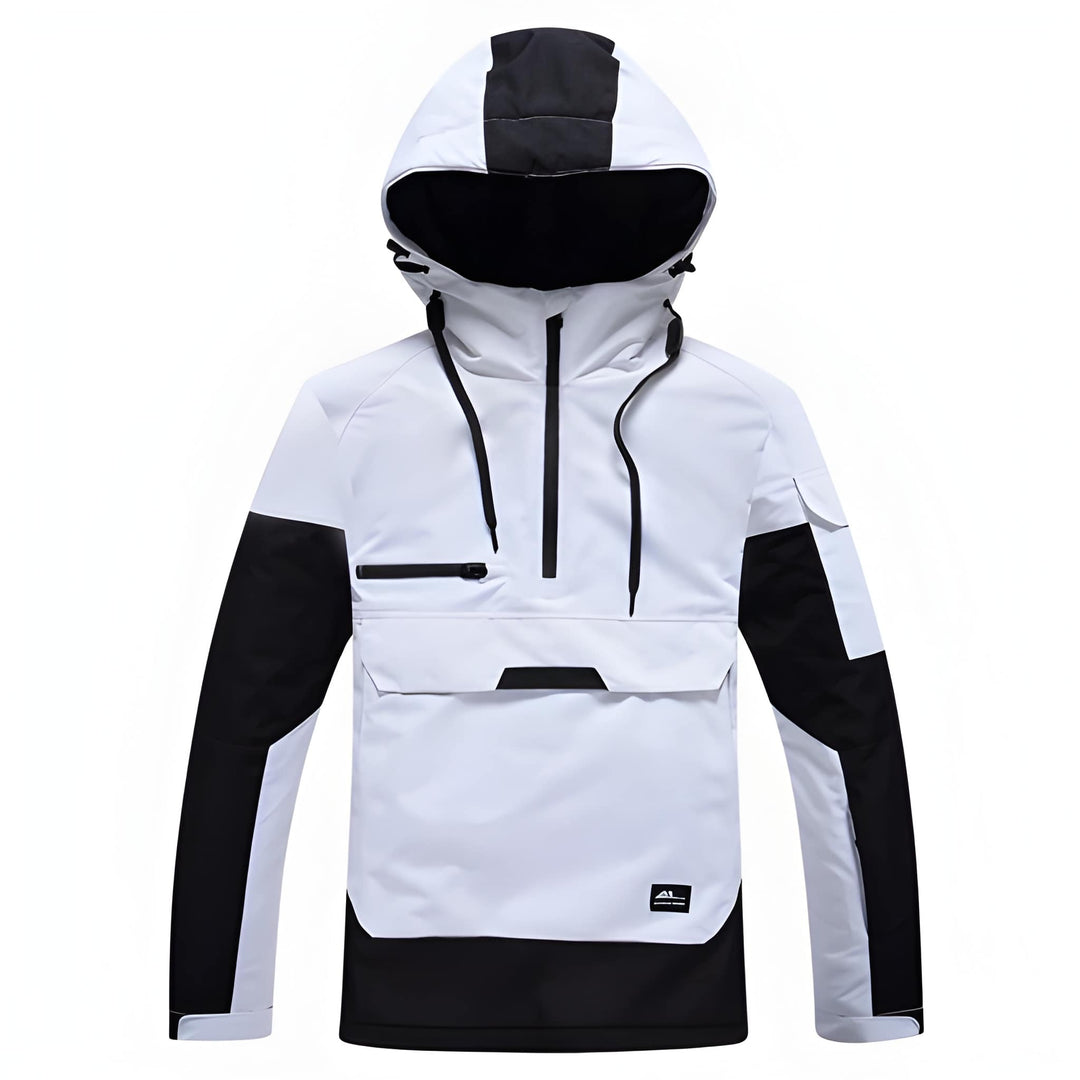 Men’s Ski Jacket | Pullover Hooded Comfort | Mens Winter Jackets