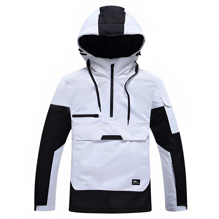 Men’s Ski Jacket | Pullover Hooded Comfort | Mens Winter Jackets
