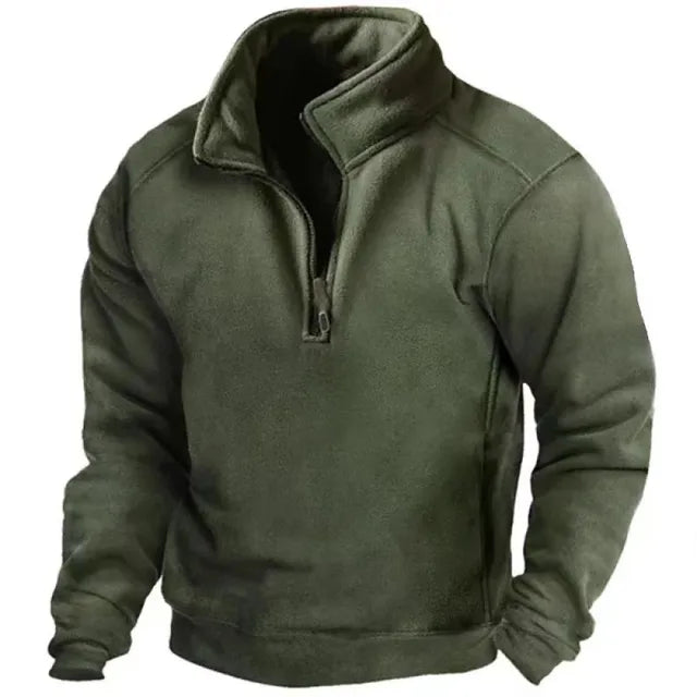 Men’s Sweatshirt | Warm Half Zip Top | Mens Clothing Winterwear