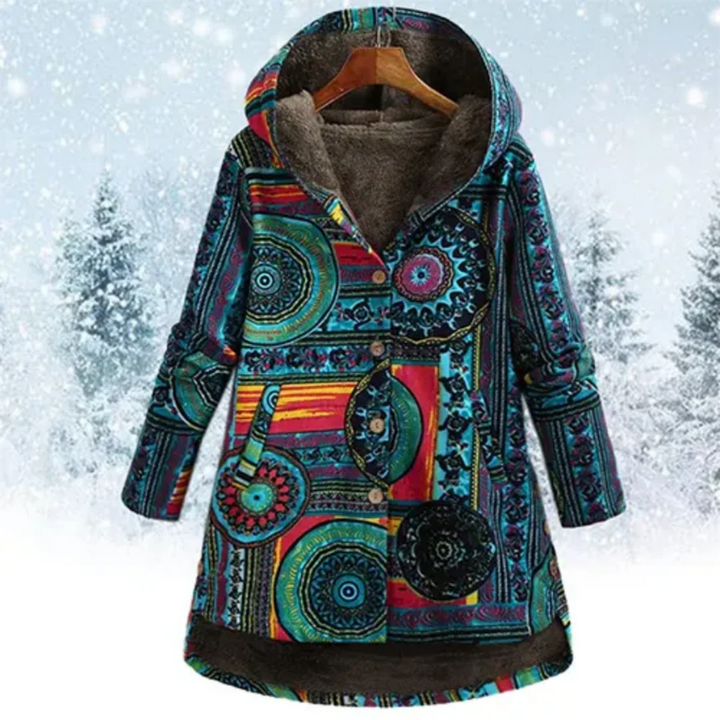 Women’s Jacket | Warm Hooded Patchwork | Stylish Womens Clothing