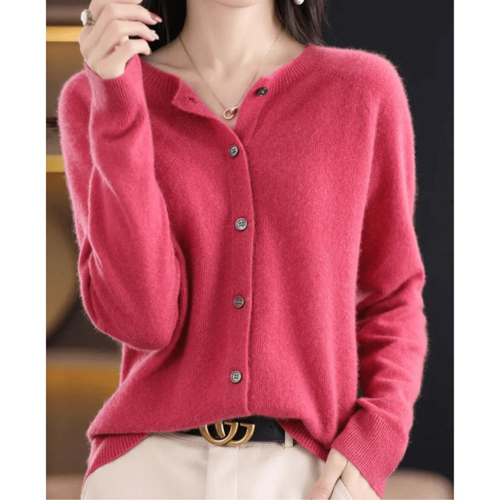 Women’s Cardigan | Soft Round-Neck Jumper | Clothing Knitwear