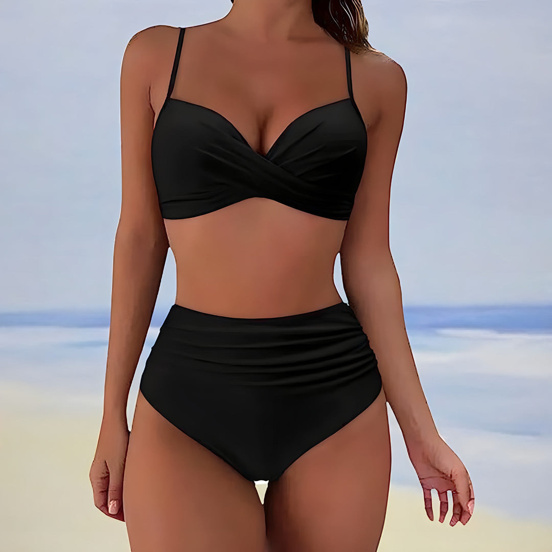 Bikini set for women | High waist & Push Up | Thin straps & Backless | Two-piece swimsuit