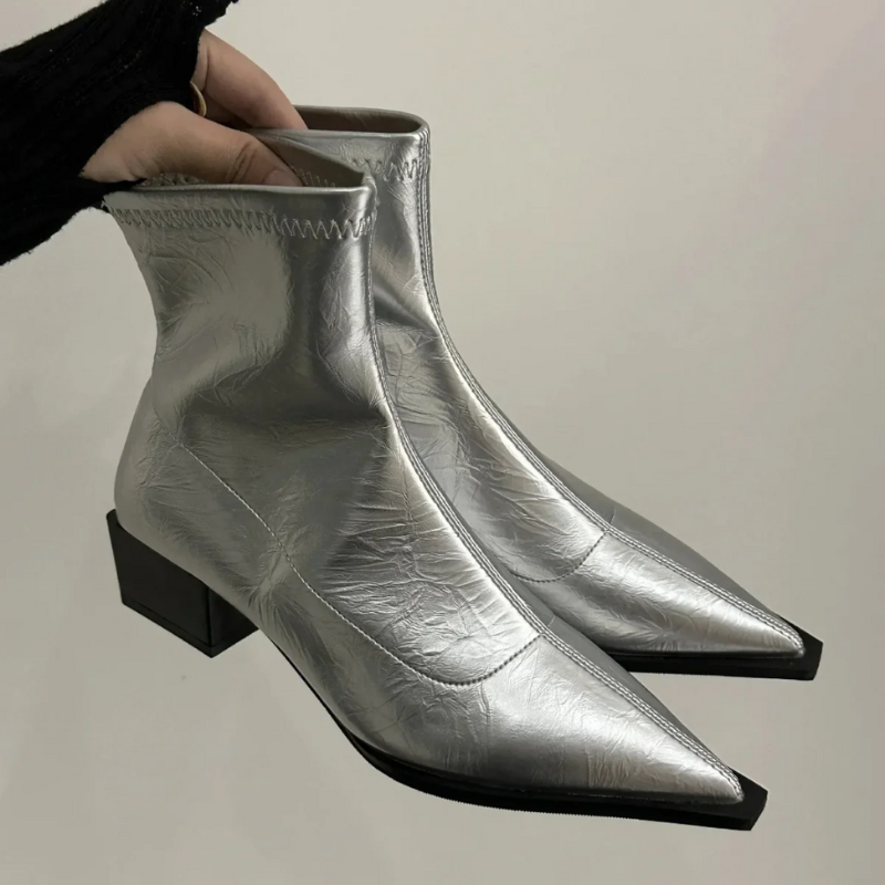 Ankle Boots Women | Pointed Toe Shoes | Elegant Winter Style