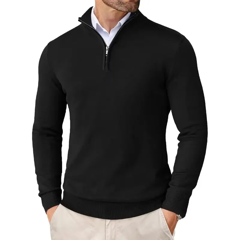 Mens Sweatshirt | Classic Half Zip Sweater  | Comfortale Mens Clothing