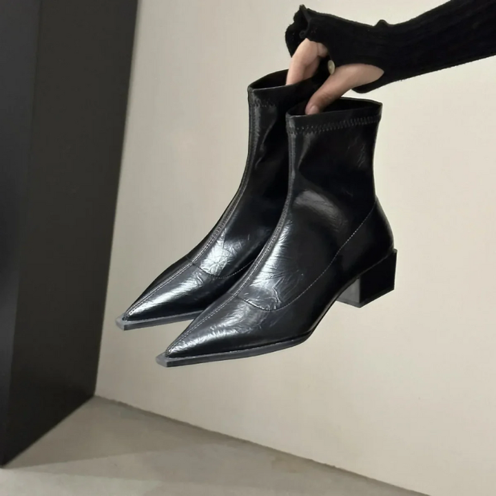 Ankle Boots Women | Pointed Toe Shoes | Elegant Winter Style