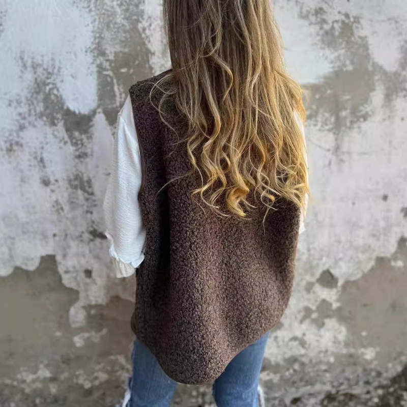 Gilet Womens | Button Front Vest | Winter Style Clothing