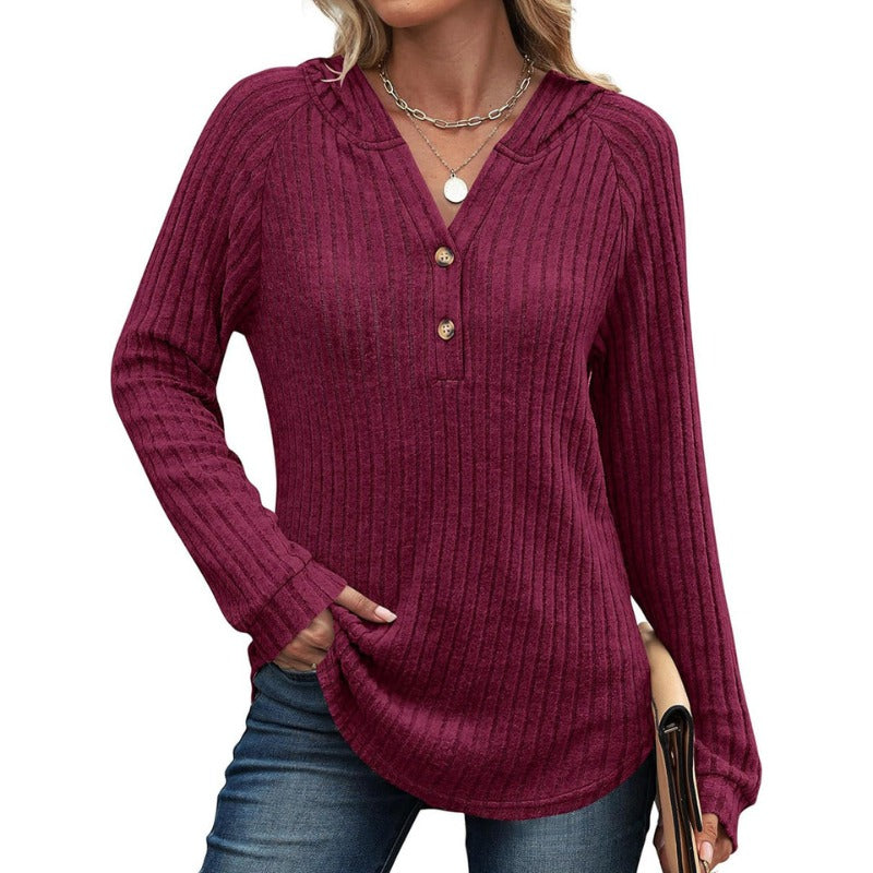 Women's Jumper | Ribbed Long Sleeve Top | Casual Clothing