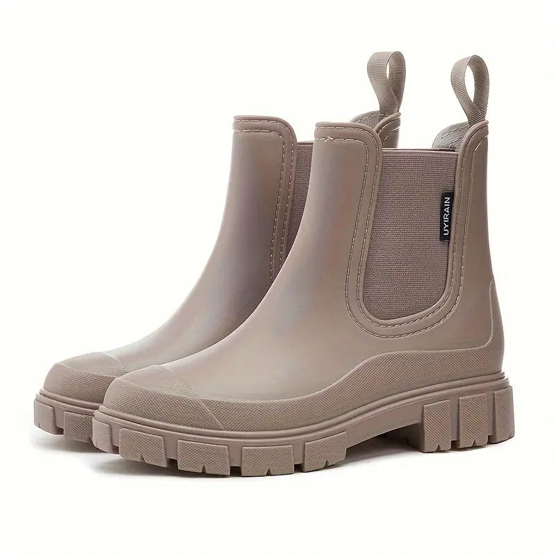 Women’s Boots | Waterproof Mid-Calf Rain Boots | Elastic & Anti-Slip Design