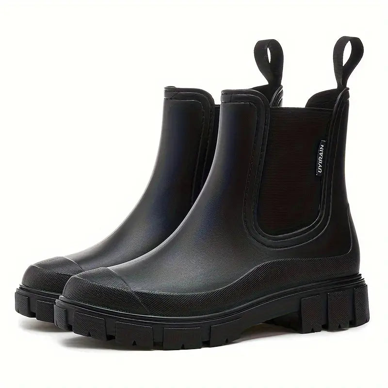 Women’s Boots | Waterproof Mid-Calf Rain Boots | Elastic & Anti-Slip Design