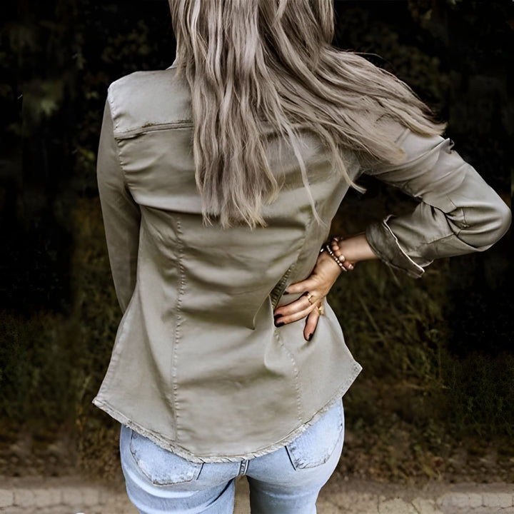 Women’s Denim Jacket | Trendy & Lightweight | Versatile Everyday Style | Cotton Blend