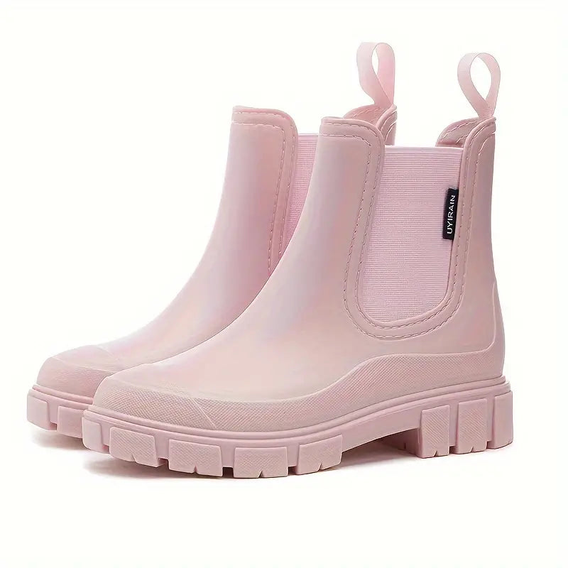 Women’s Boots | Waterproof Mid-Calf Rain Boots | Elastic & Anti-Slip Design