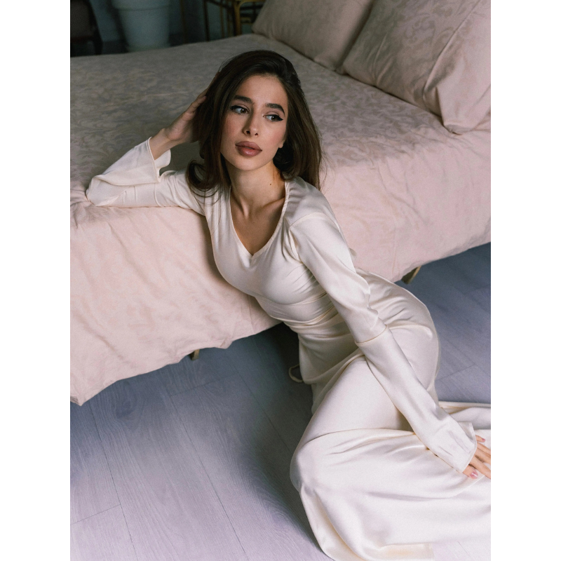 Women's Maxi Dress | Elegant Long Sleeve Design | Women Dresses