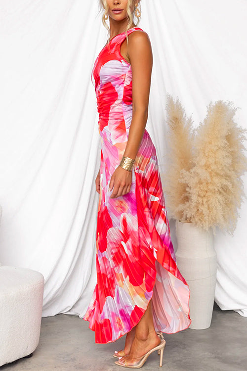 Women's Maxi Dress | One Shoulder Floral | Elegant Dresses Style