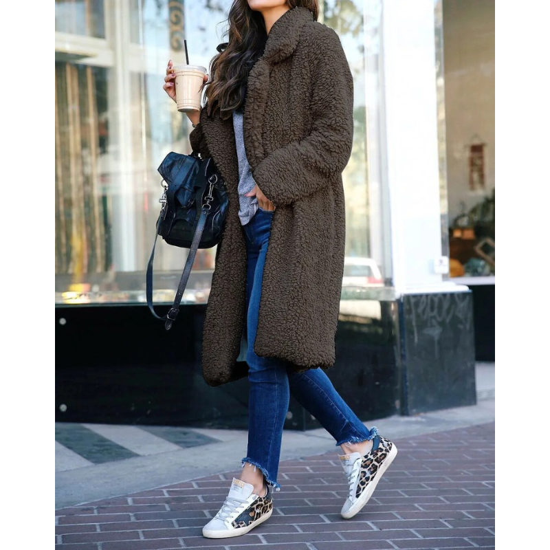 Fluffy Jacket Womens | Winter Clothing | Long Warm Coat