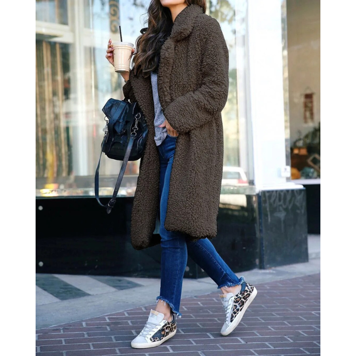Fluffy Jacket Womens | Winter Clothing | Long Warm Coat
