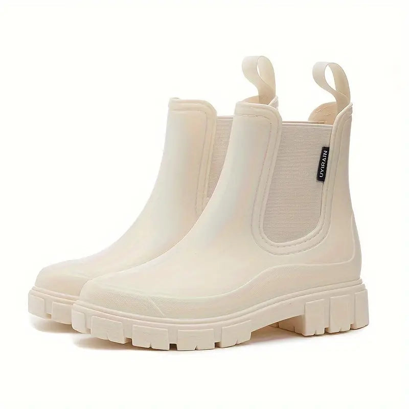 Women’s Boots | Waterproof Mid-Calf Rain Boots | Elastic & Anti-Slip Design
