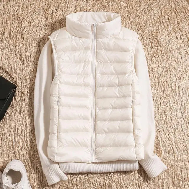 Women’s Down Vest Jacket | Ultralight Winter Sleeveless Coat