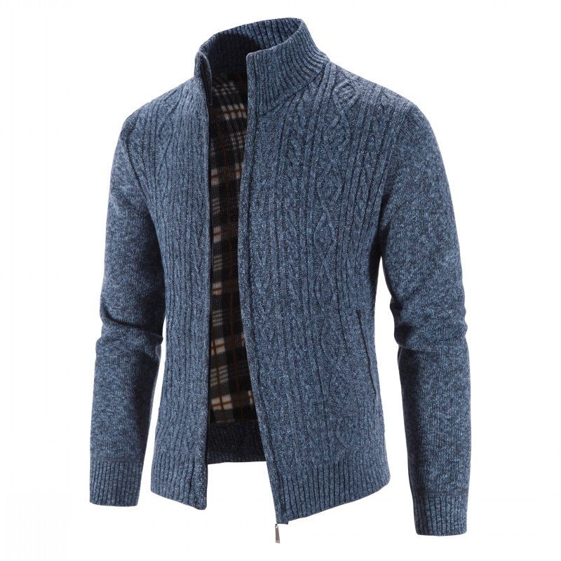 Mens Winter Jackets | Warm Zip Knit Jacket Style | Everyday Mens Clothing