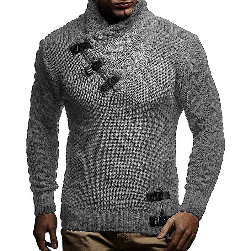 Men's Sweatshirt | Chunky Collar Design | Everyday Mens Clothing