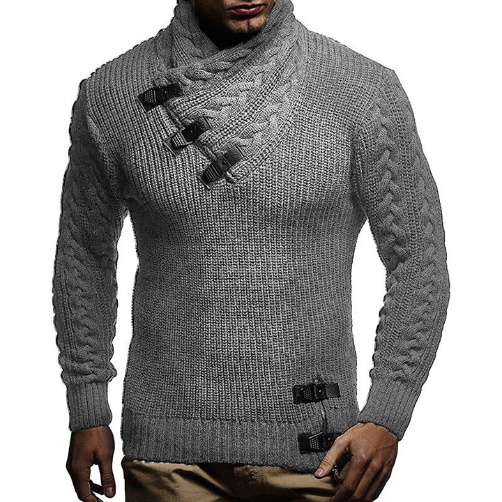 Men's Sweatshirt | Chunky Collar Design | Everyday Mens Clothing
